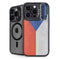Czech Republic Flag Distressed iPhone 14 Pro Max Kickstand Case